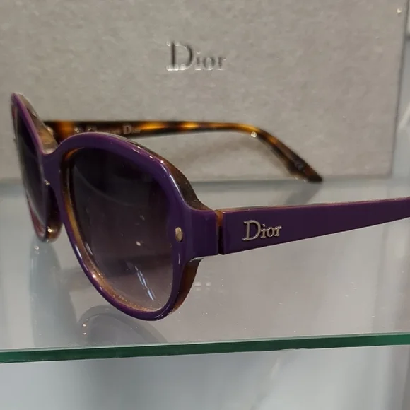 Dior Women's Sunglasses in Purple and Brown - Picture 2 of 2